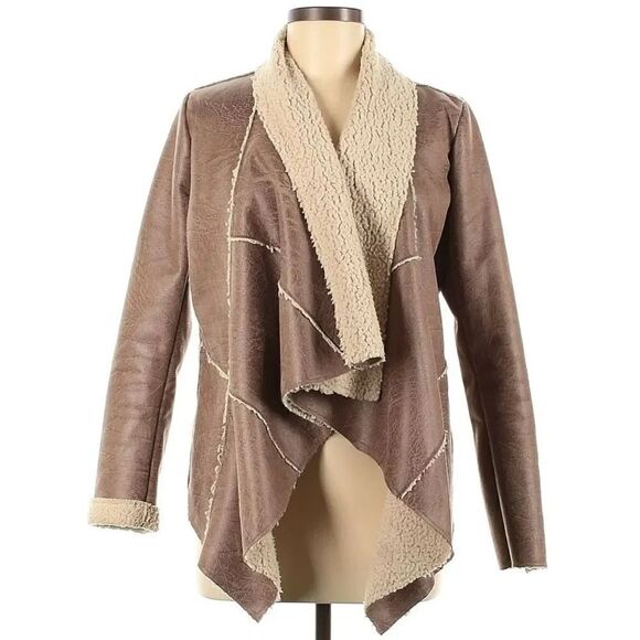 Forever 21 open front drape jacket Sz L - Picture 1 of 9